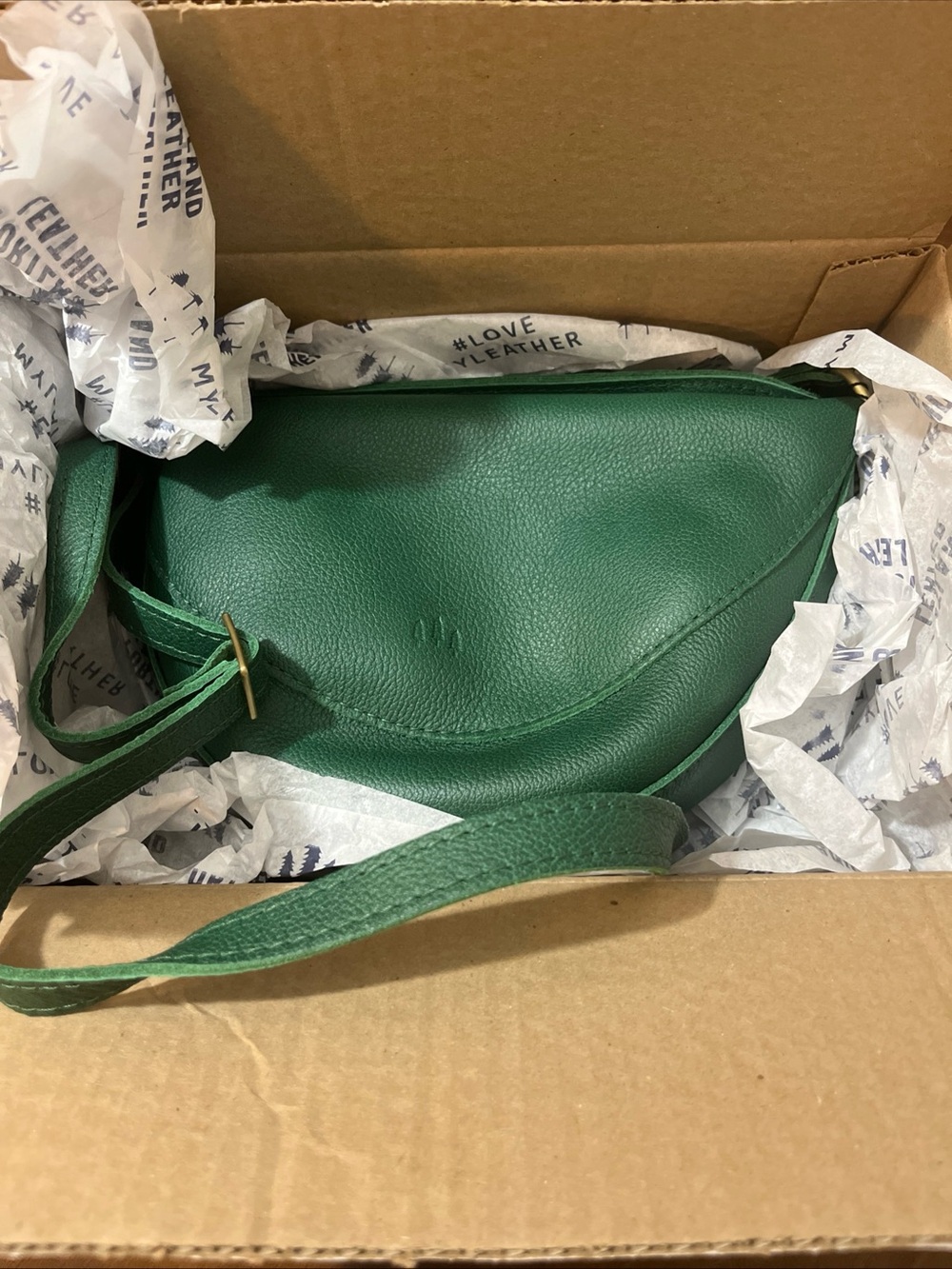 NWT Portland leather Koala  Crossbody Bag Bacalar Pebbled crescent purse premium - Picture 6 of 11